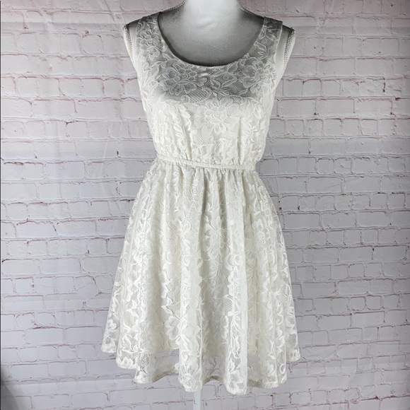 Divided Dresses & Skirts - 3/$15 DIVIDED IVORY LACE SUN DRESS